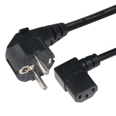 qualité  Waterproof 2pin EU Standard Power Cord IEC 320 Home Appliance C13 Mains Cord European VDE Plug usine